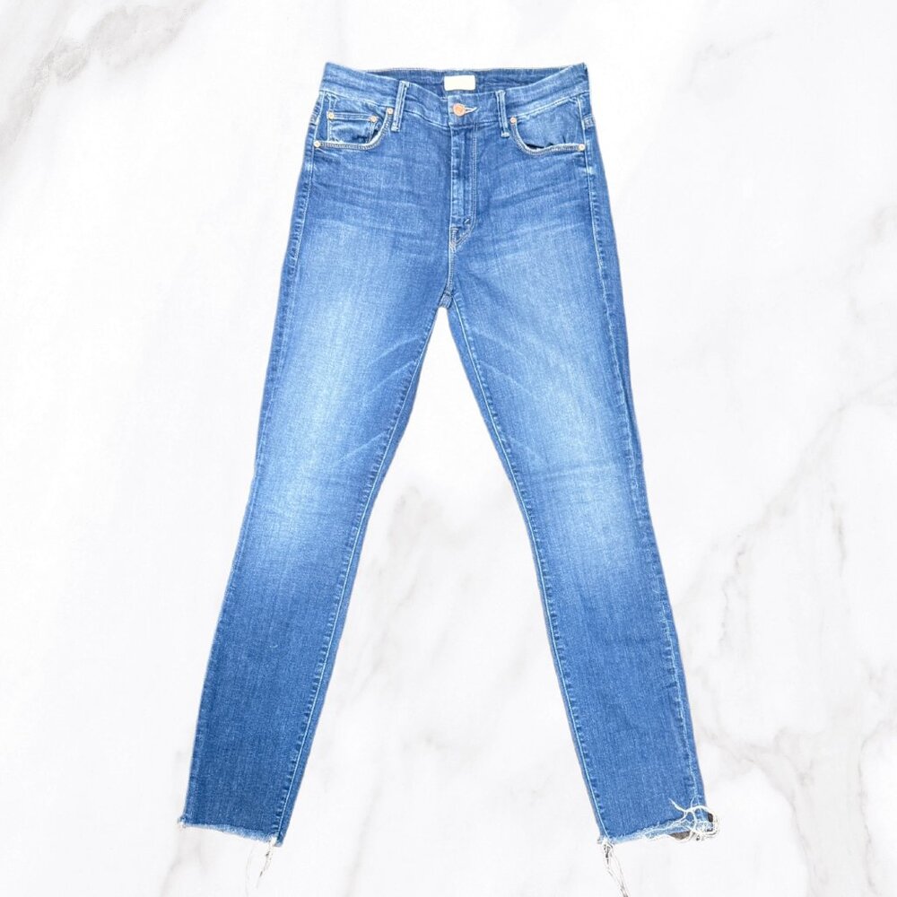 Mother Women's Looker High Waisted Ankle Fray Jean in Goin' for Gold, Size 27‎
